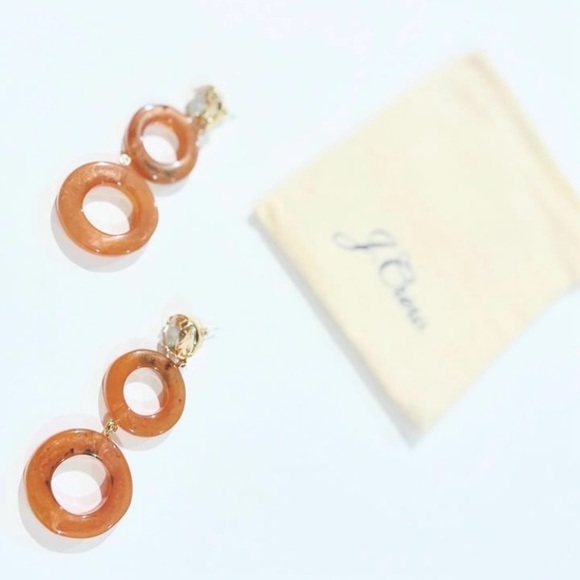 J. CREW CIAMBELLA CRYSTAL AND ROUND DANGLE EARRINGS - Picture 1 of 6
